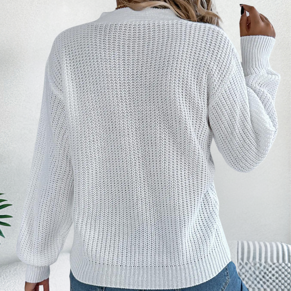 GRACE - Eleganter V-Ausschnitt Pullover Für Damen