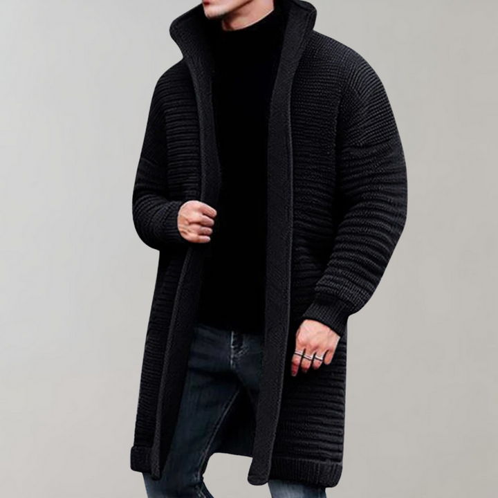 Lange Strickjacke für Herren