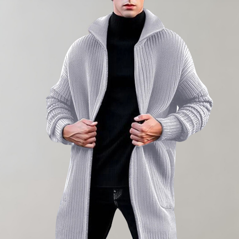 Lange Strickjacke für Herren