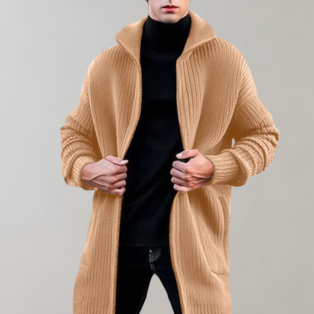 Lange Strickjacke für Herren