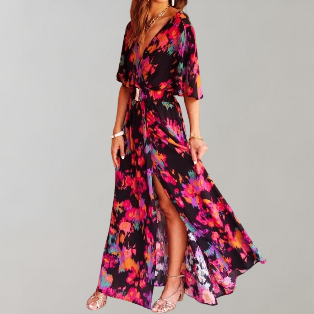 Maxi-Wickel-Sommerkleid