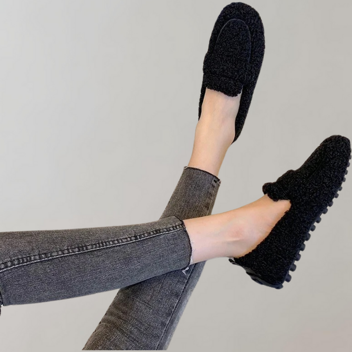 Weiche Plüsch-Loafer für Damen