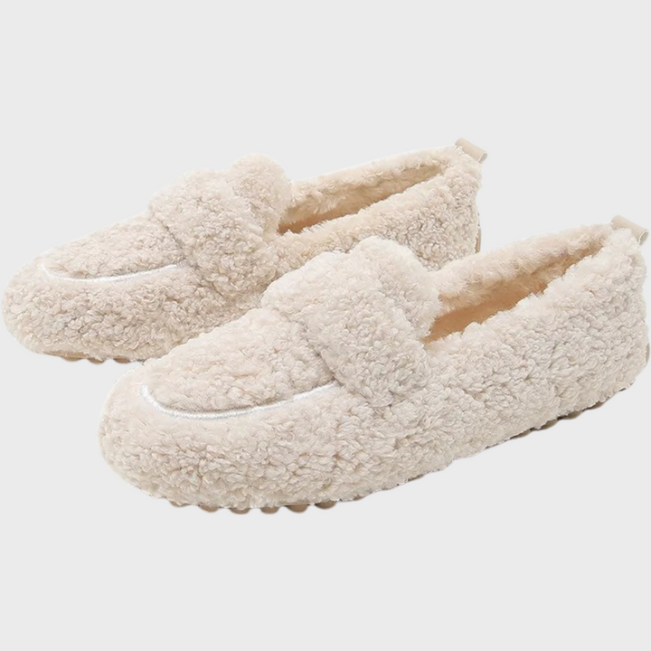 Weiche Plüsch-Loafer für Damen