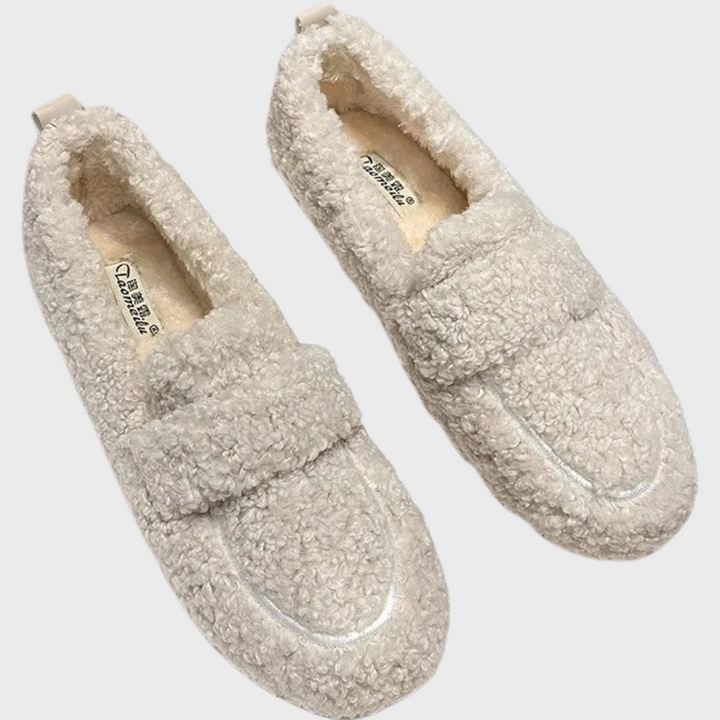 Weiche Plüsch-Loafer für Damen