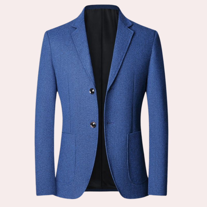 Formaler retro-karierter Herren-Blazer