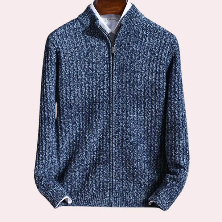 Schlichte Strickjacke für Herren