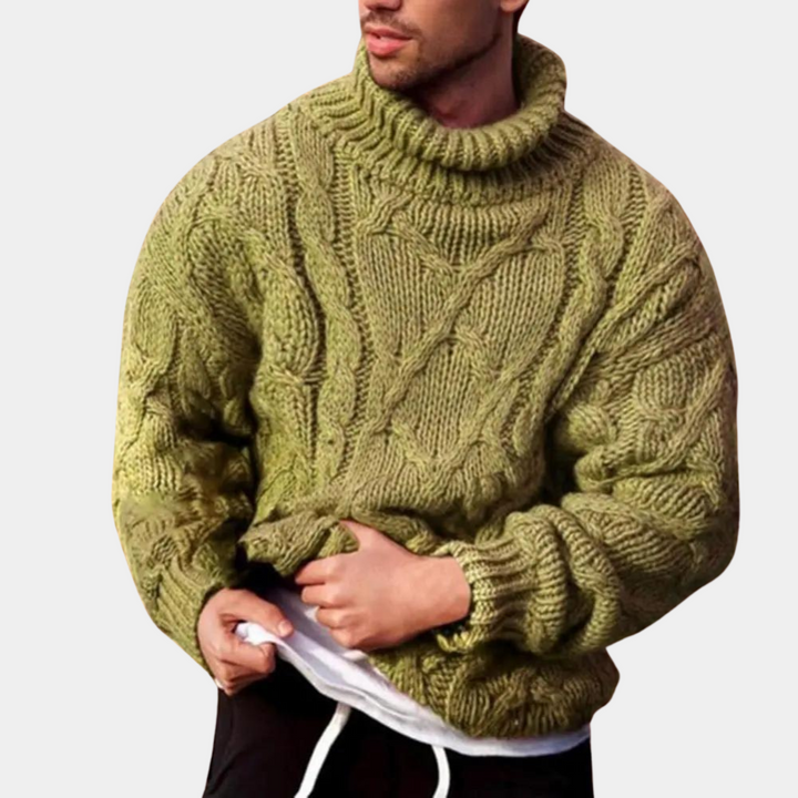 Warmer Herrenstrickpullover