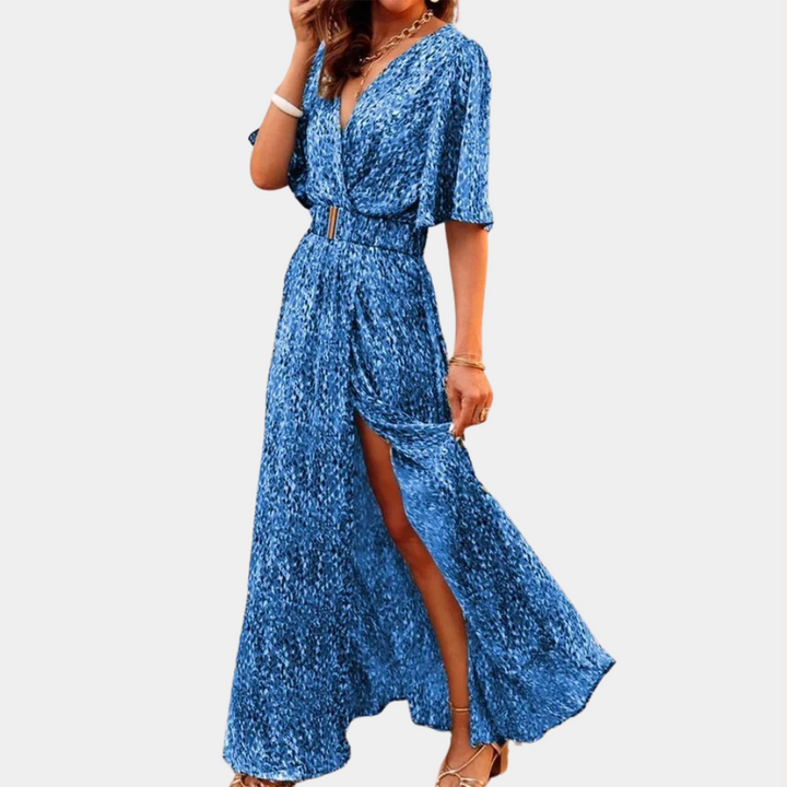 Maxi Wickelkleid für Damen