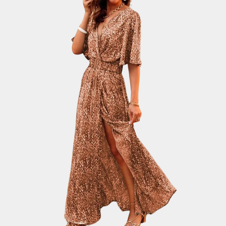 Maxi Wickelkleid für Damen