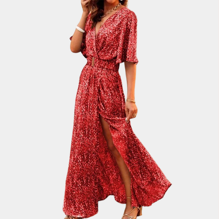 Maxi Wickelkleid für Damen