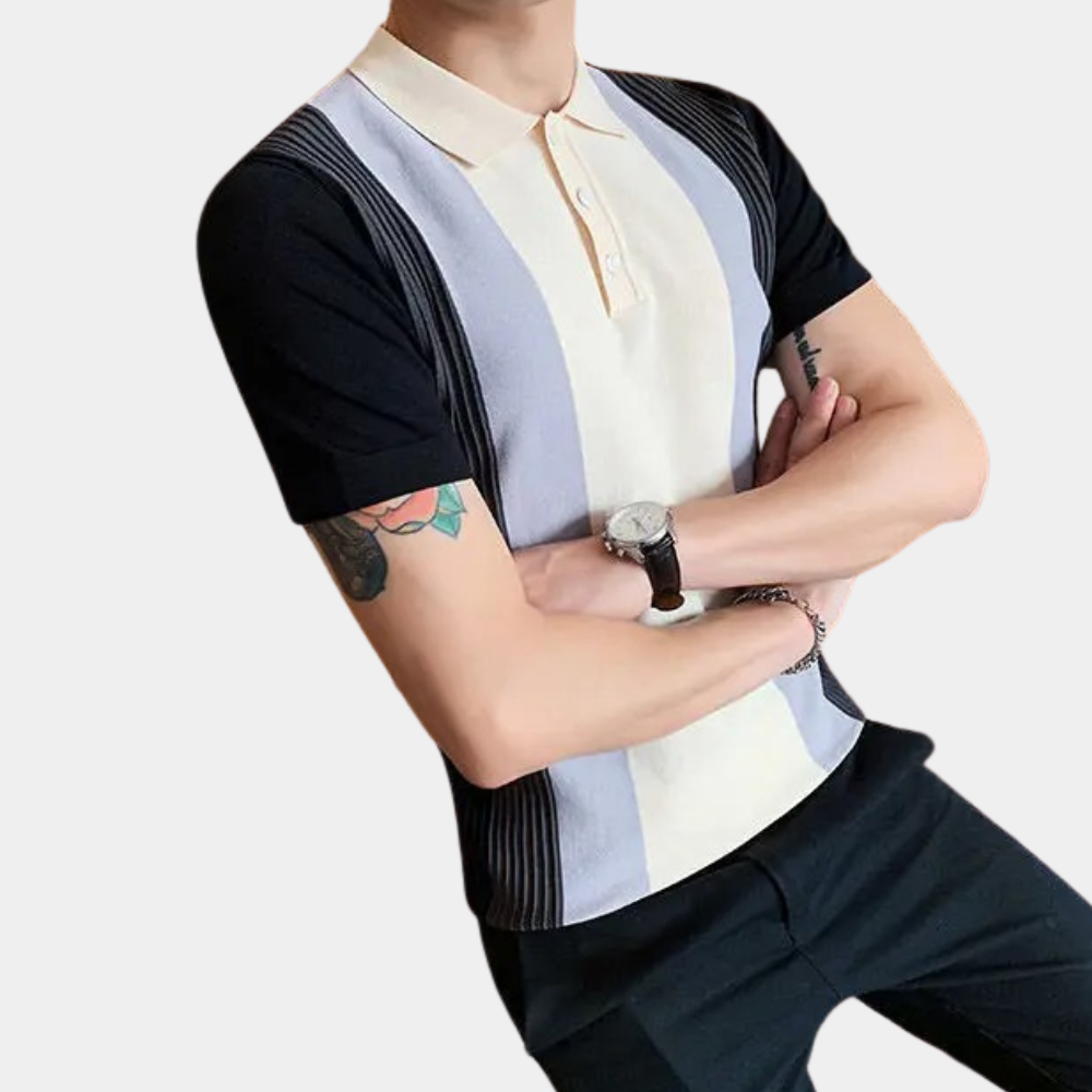 Gestreiftes Poloshirt für Herren