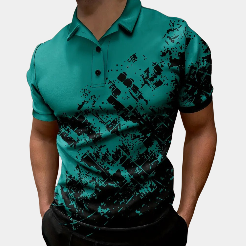 Stilvolles gestreiftes Herren-Poloshirt