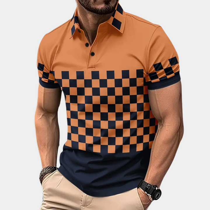 Stilvolles gestreiftes Herren-Poloshirt