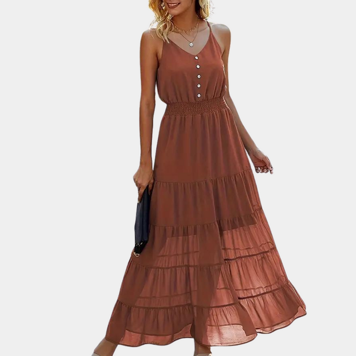 Stilvolles Spaghettiträgerkleid für Damen