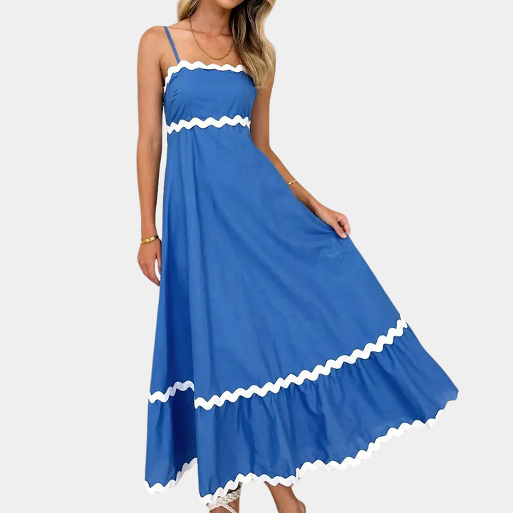 Stilvolles Spaghettiträger-Damenkleid