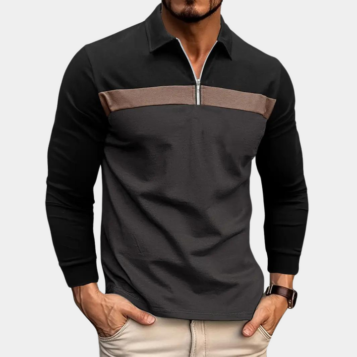 Langarm-Poloshirt für Herren