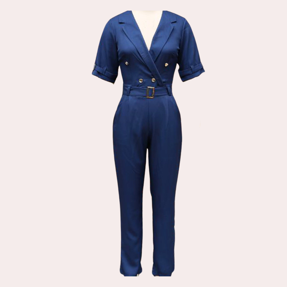 Saoirse - Eleganter Damen-Overall mit V-Ausschnitt