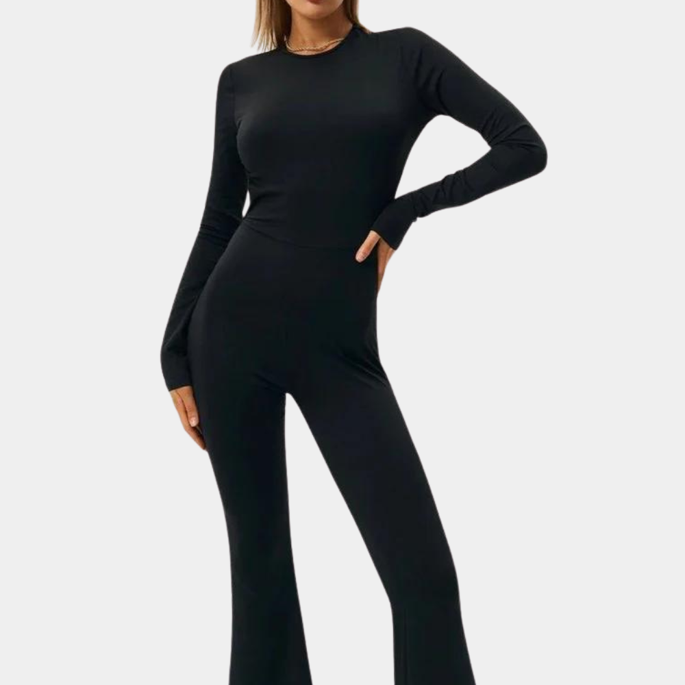 Trendiger Damen Jumpsuit mit offenem Rücken