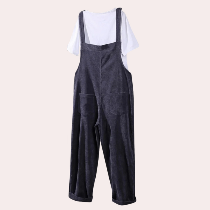 Lässiger Cordsamt-Overall für Damen