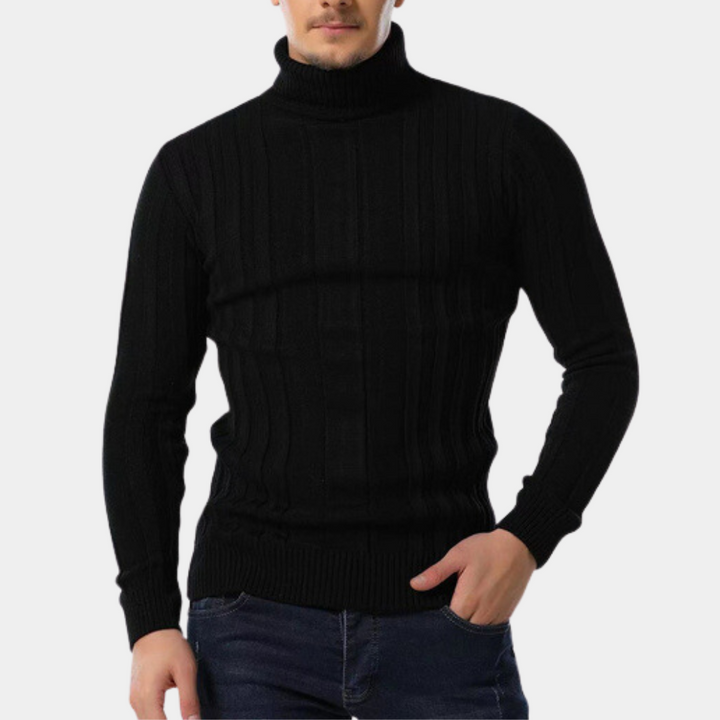 Warmer Rollkragenpullover für Herren