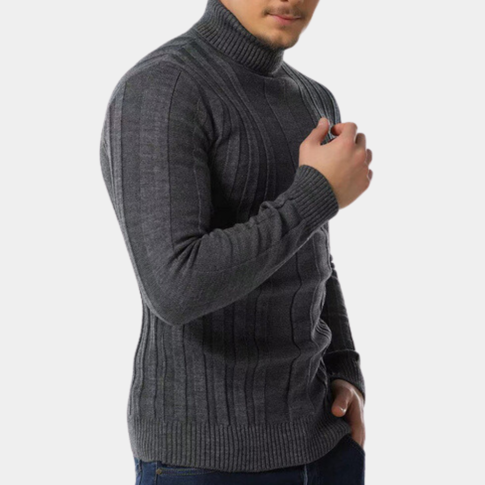 Warmer Rollkragenpullover für Herren