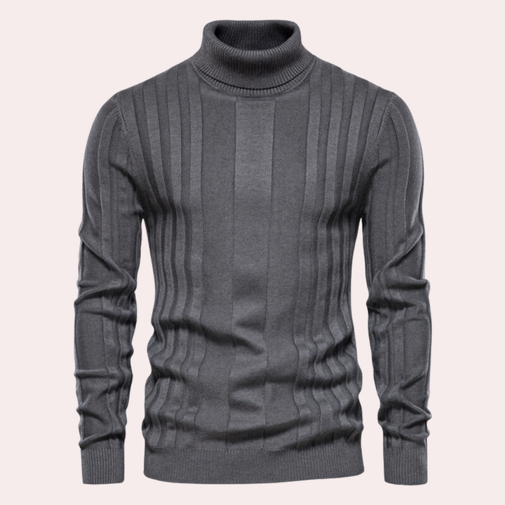 Warmer Rollkragenpullover für Herren