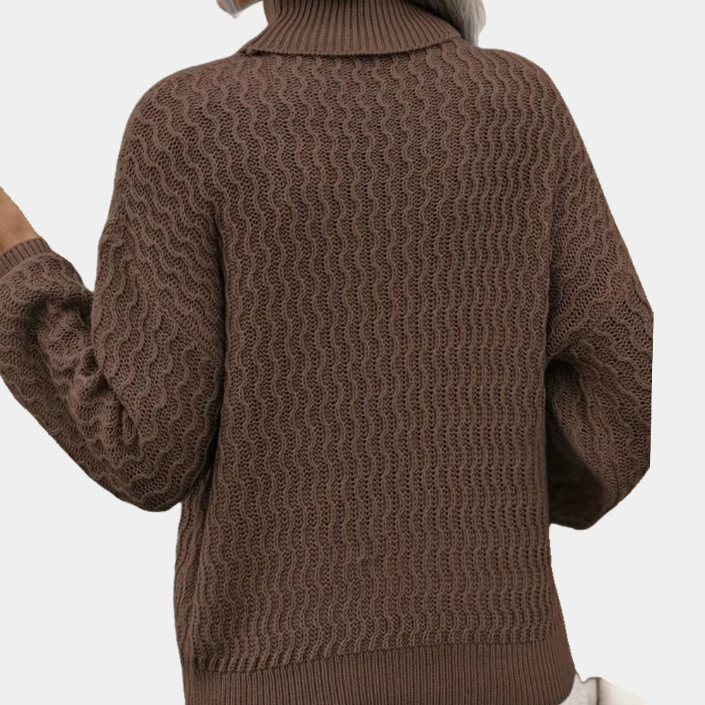 Stilvoller Rollkragenpullover für Damen