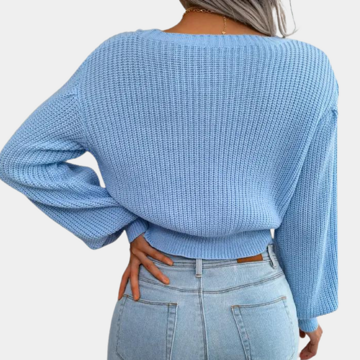 Pullover mit Strickmuster für Damen