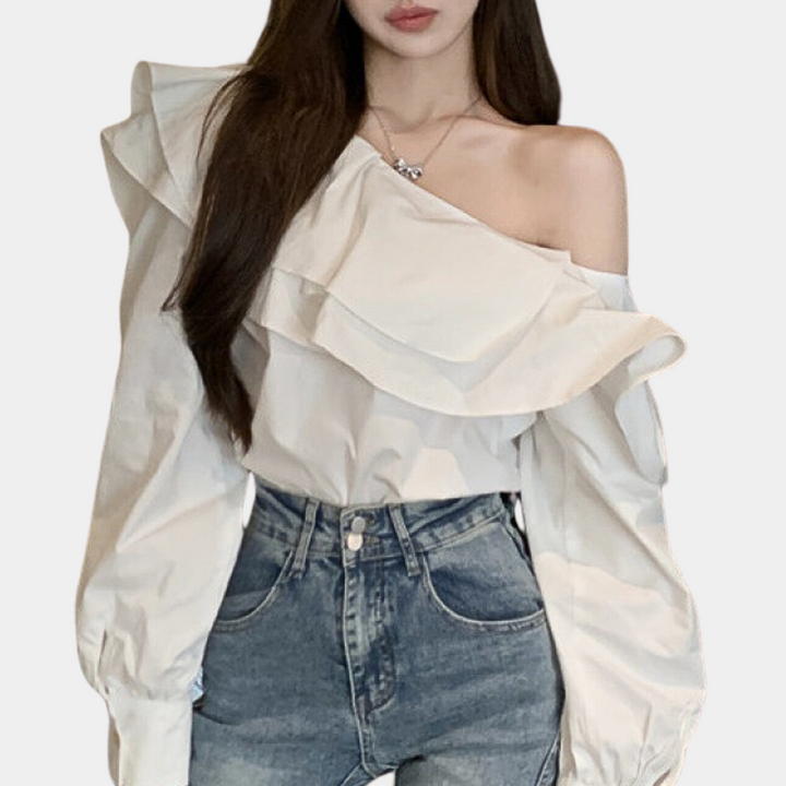 Off-Shoulder-Bluse für Damen