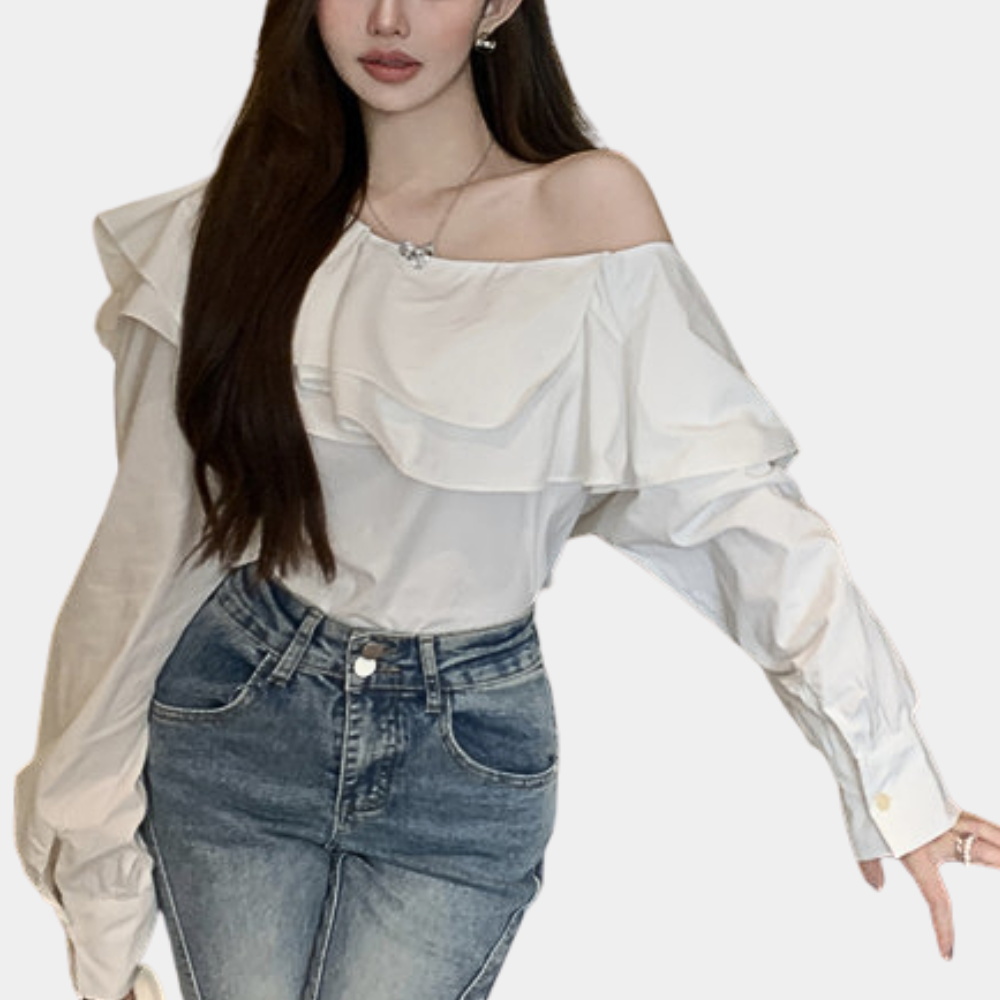 Off-Shoulder-Bluse für Damen