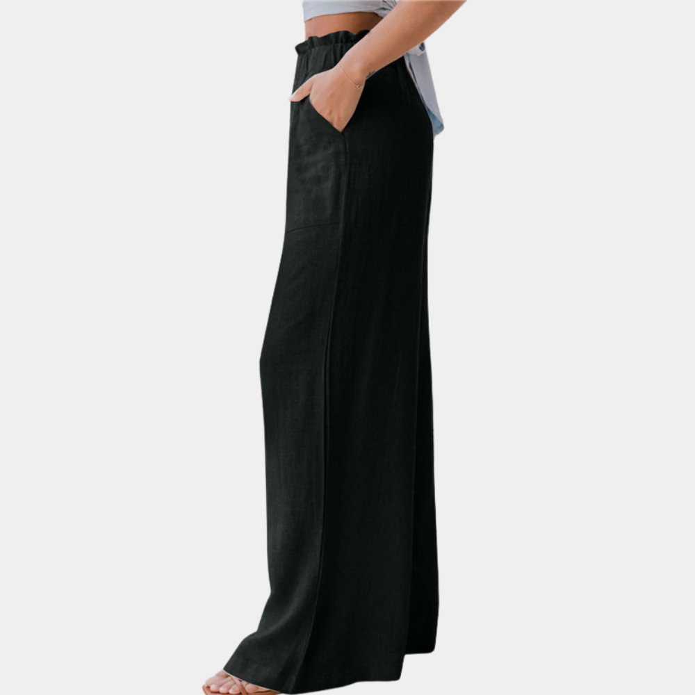 Klassische Hose mit weitem Bein für Damen