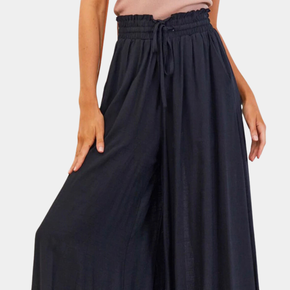 Elegante Damenhose mit weitem Bein