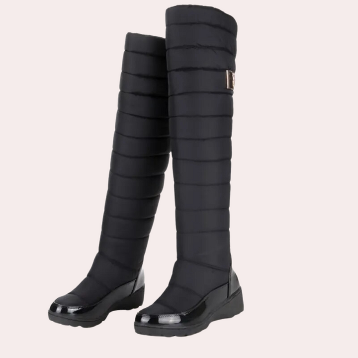 Bequeme Overknee-Damenstiefel