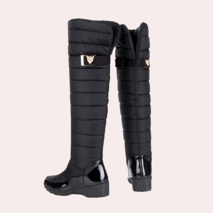 Bequeme Overknee-Damenstiefel