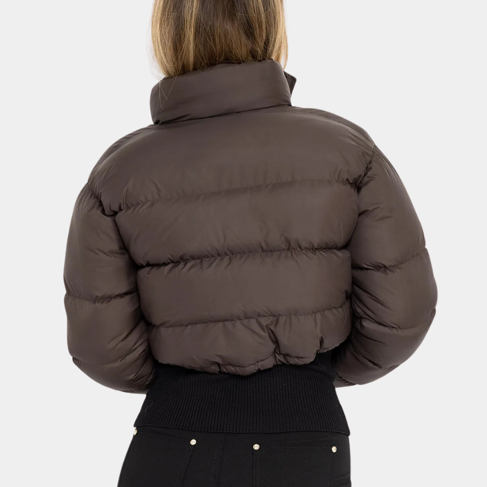 Trendige Damen-Pufferjacke