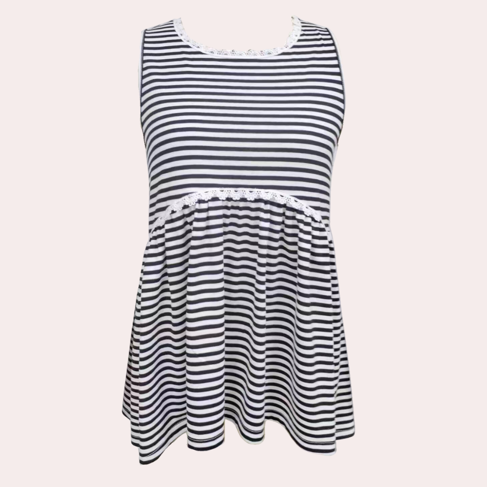 Tereza - Damen Tanktop mit Streifen – Komfortabel und Stilvoll