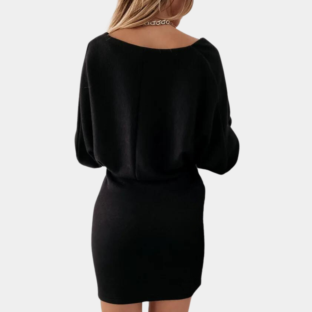 Estelle - Elegantes V-Ausschnitt Kleid für Damen