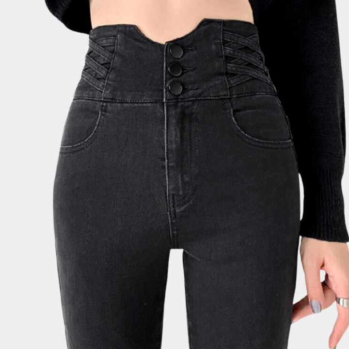 Idalia - Modische Damenjeans mit hoher Taille