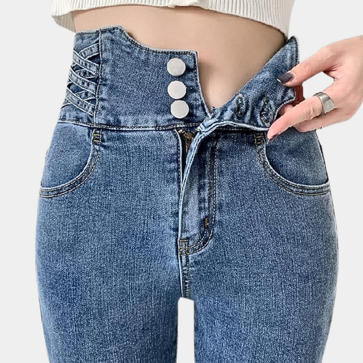 Idalia - Modische Damenjeans mit hoher Taille