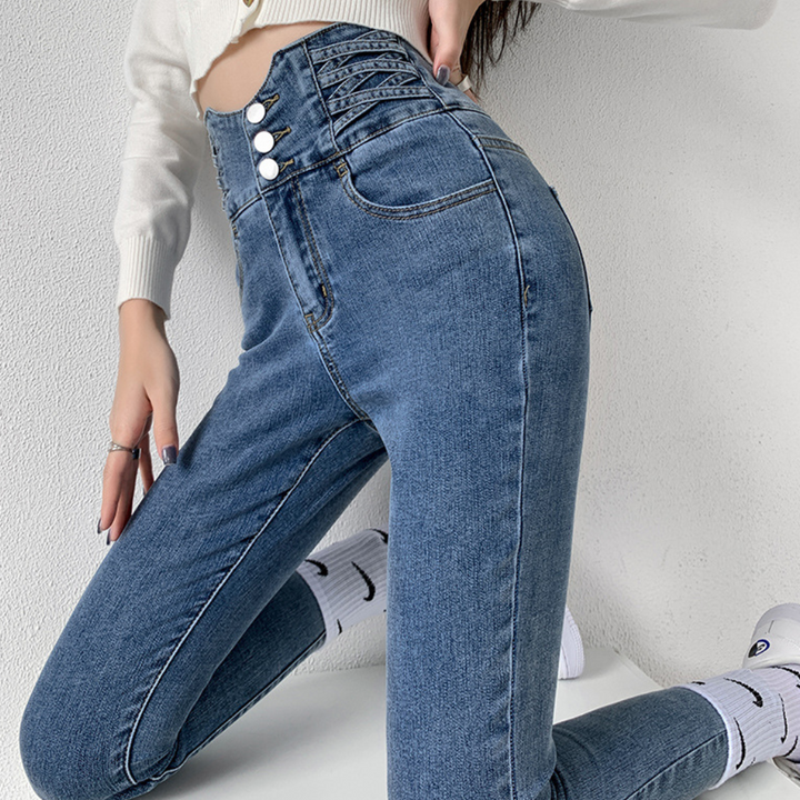 Idalia - Modische Damenjeans mit hoher Taille