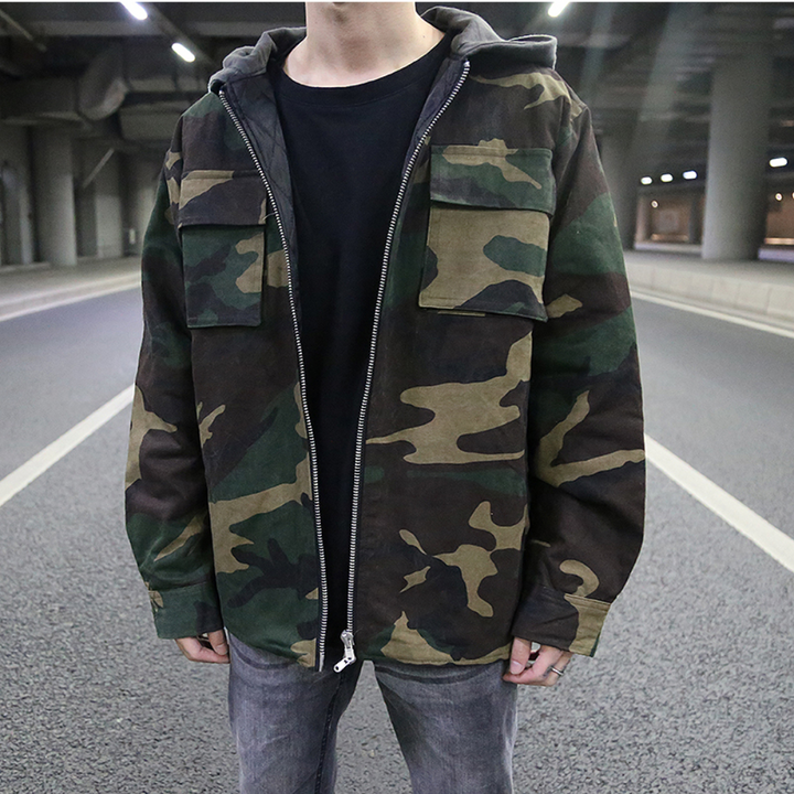 Ethane - Trendiger Camouflage-Kapuzenpullover für Herren