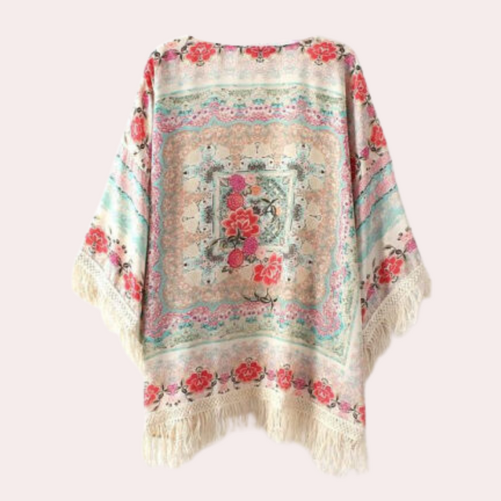 Marjorie - Sommerblüten Boho-Flair Cardigan