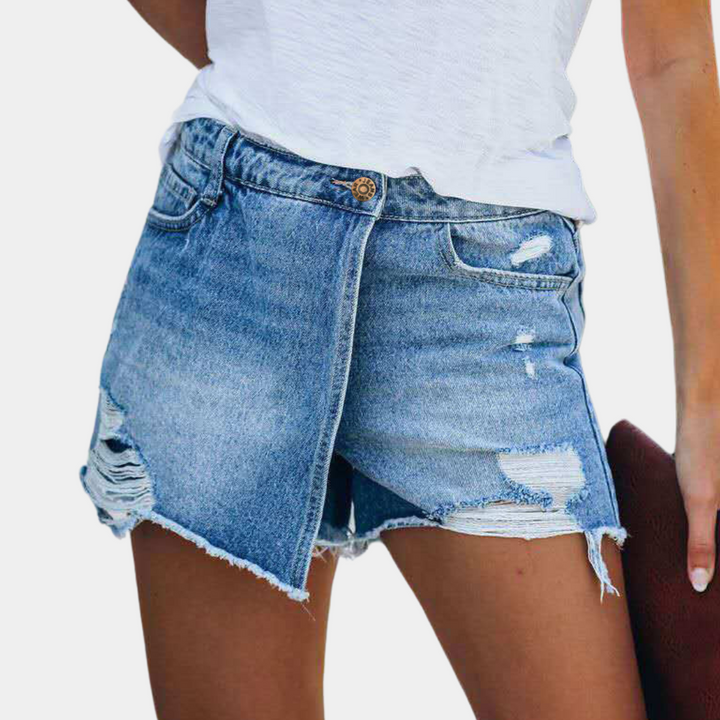 Hildegard - Damen-Sommer-Jeansshorts mit mühelos stilvollem Look