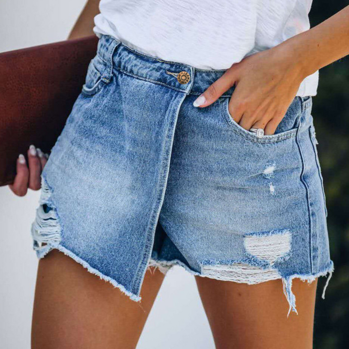 Hildegard - Damen-Sommer-Jeansshorts mit mühelos stilvollem Look