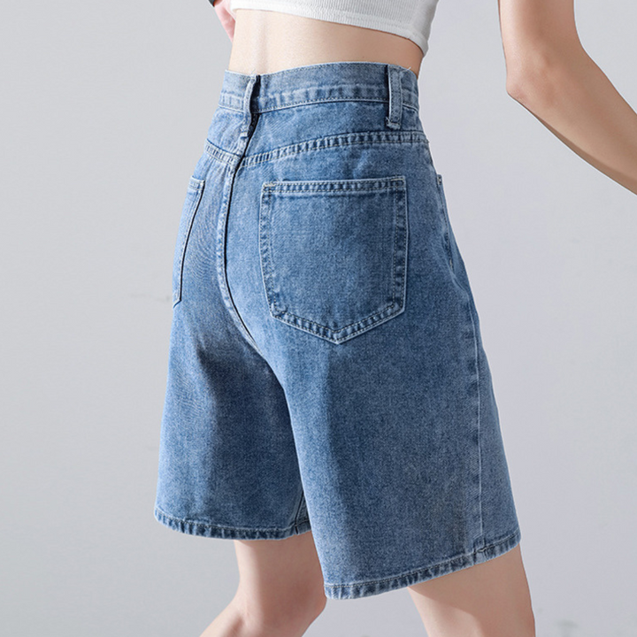 Liesel - Trendige Weite Denim-Shorts für Damen