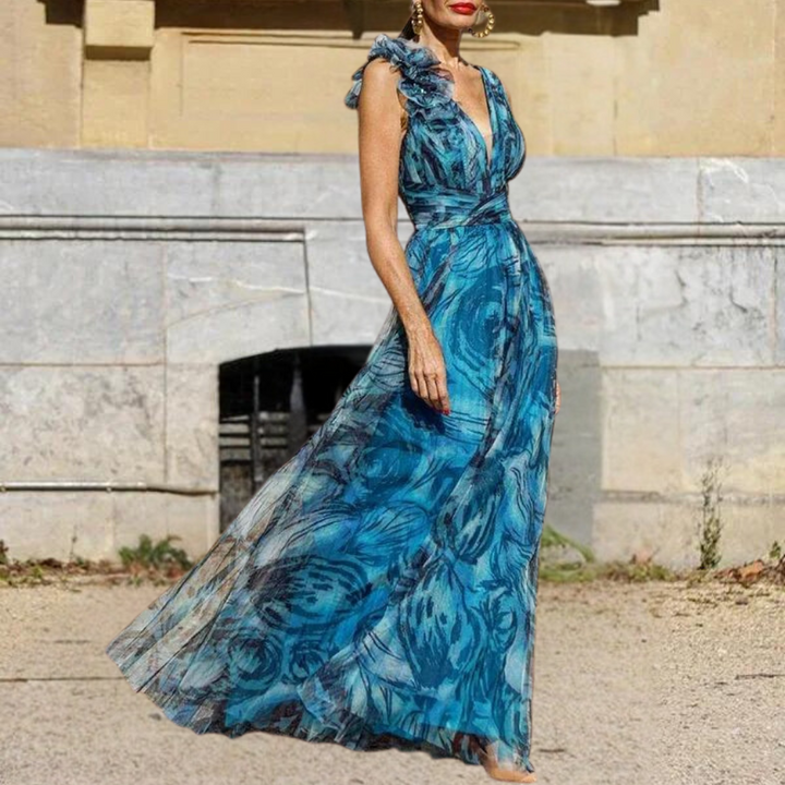 Lena - Frisch und Elegant Komfortables Maxi-Kleid für Damen