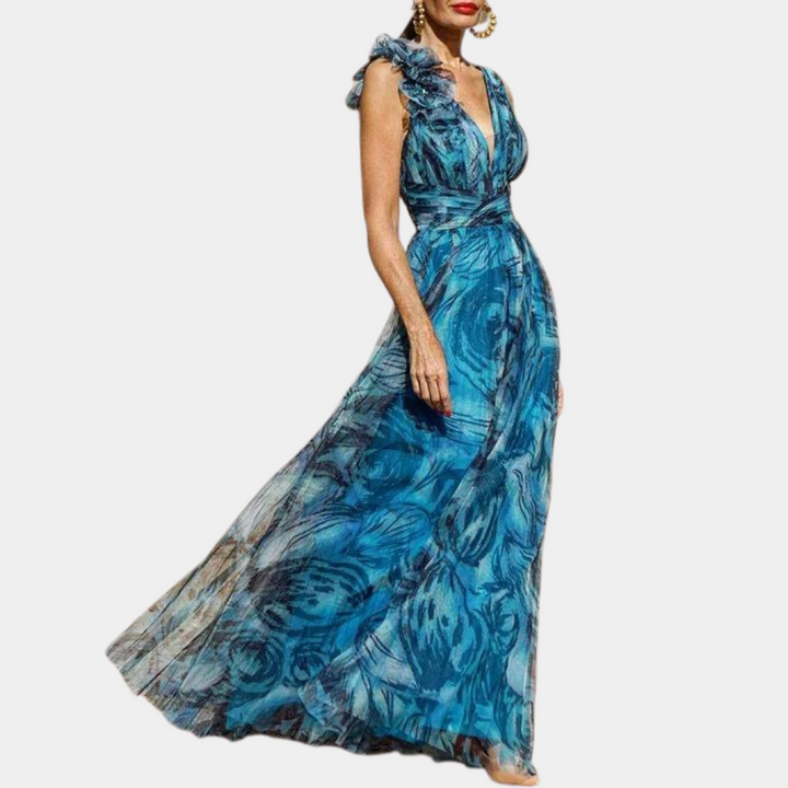 Lena - Frisch und Elegant Komfortables Maxi-Kleid für Damen