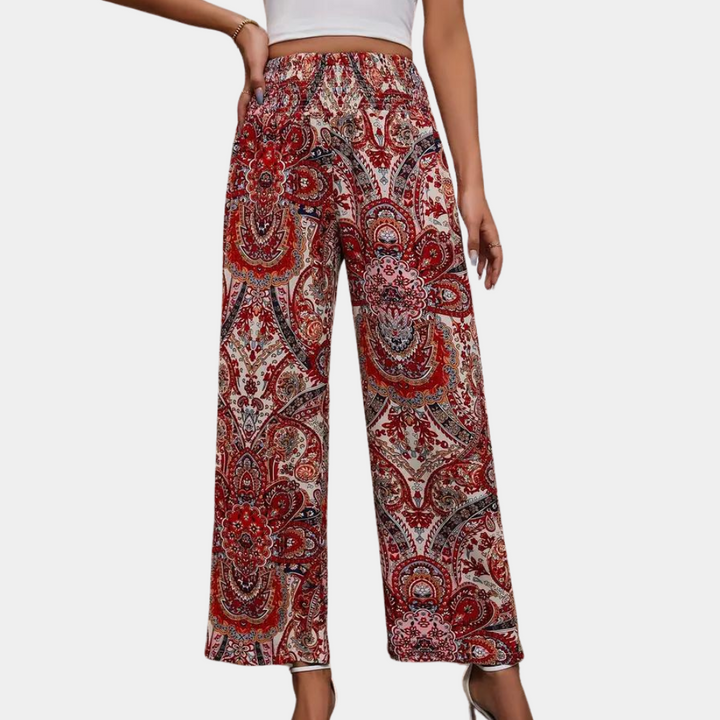 Reina - Bohemian Sommerhose mit Weitem Bein