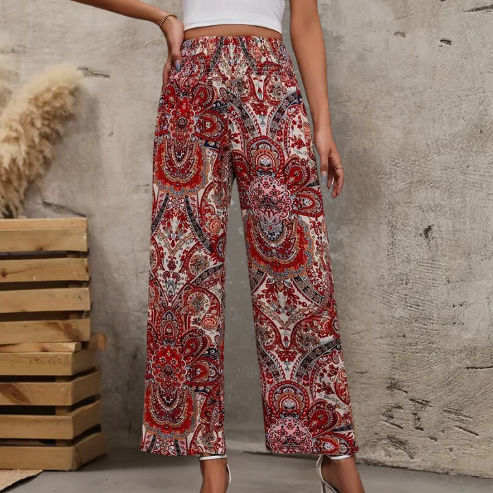 Reina - Bohemian Sommerhose mit Weitem Bein