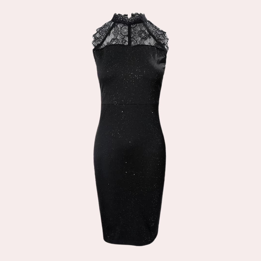 Blanka - Elegantes Glitzer-Spitzenkleid für Damen